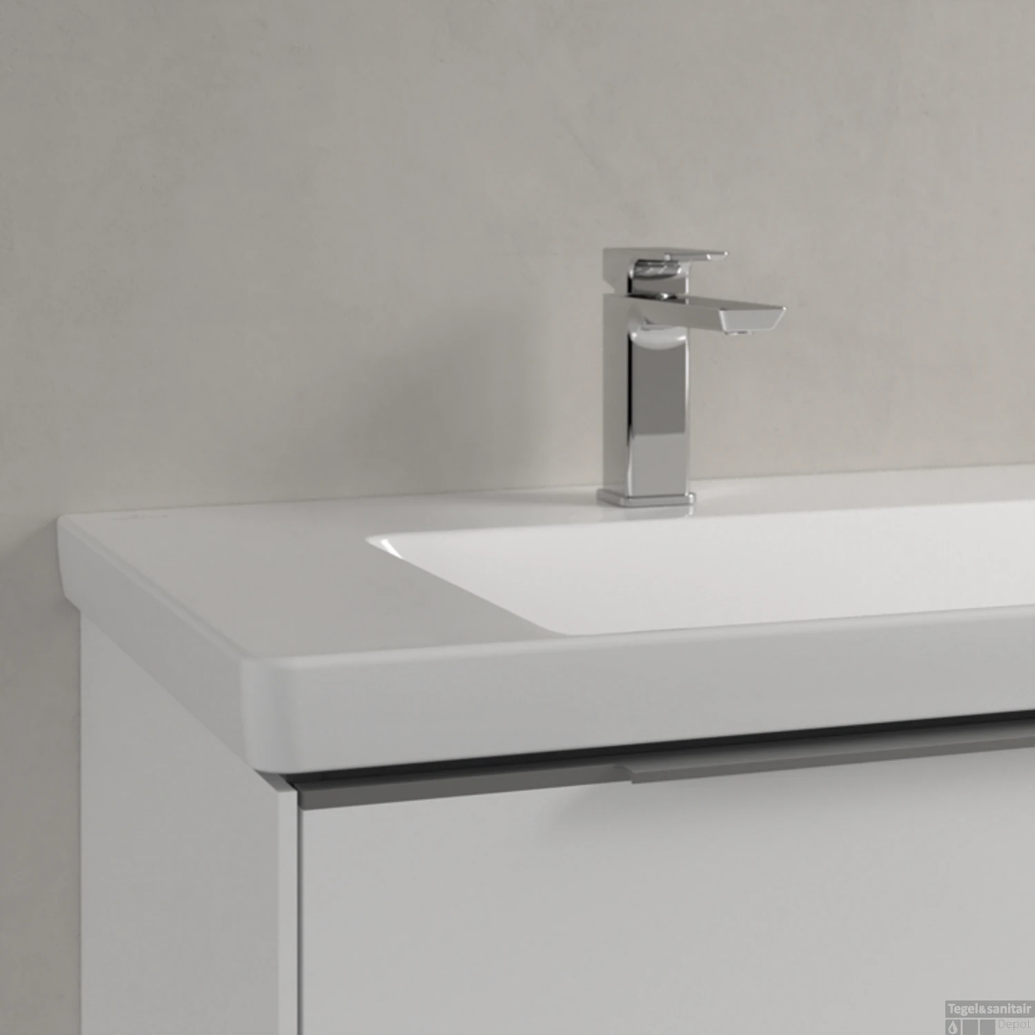 Wastafel Villeroy & Boch Subway 3.0 2 Kraangaten Zonder Overloop 130x47x16.5 Cm Wit Alpin 7 Wastafel Villeroy & Boch Subway 3.0 2 Kraangaten Zonder Overloop 130x47x16.5 Cm Wit Alpin - Afbeelding 5