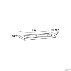 Wastafel Voor Meubel Exclusive Line Foggia 100 Cm Mat Wit 0 Kraangaten -Goedkope Stijl Baden Winkel wastafel voor meubel exclusive line foggia 100 cm 0 kraangaten mat wit wt fom1000 tech