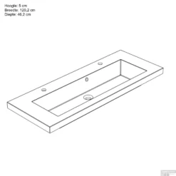 Wastafel Allibert Kole 120,2x5x46,2 Cm Glanzend Wit 5 Wastafel Allibert Kole 120,2x5x46,2 Cm Glanzend Wit -Goedkope Stijl Baden Winkel wastafelblad allibert kole 120 2x5x46 2 cm glanzend wit tec