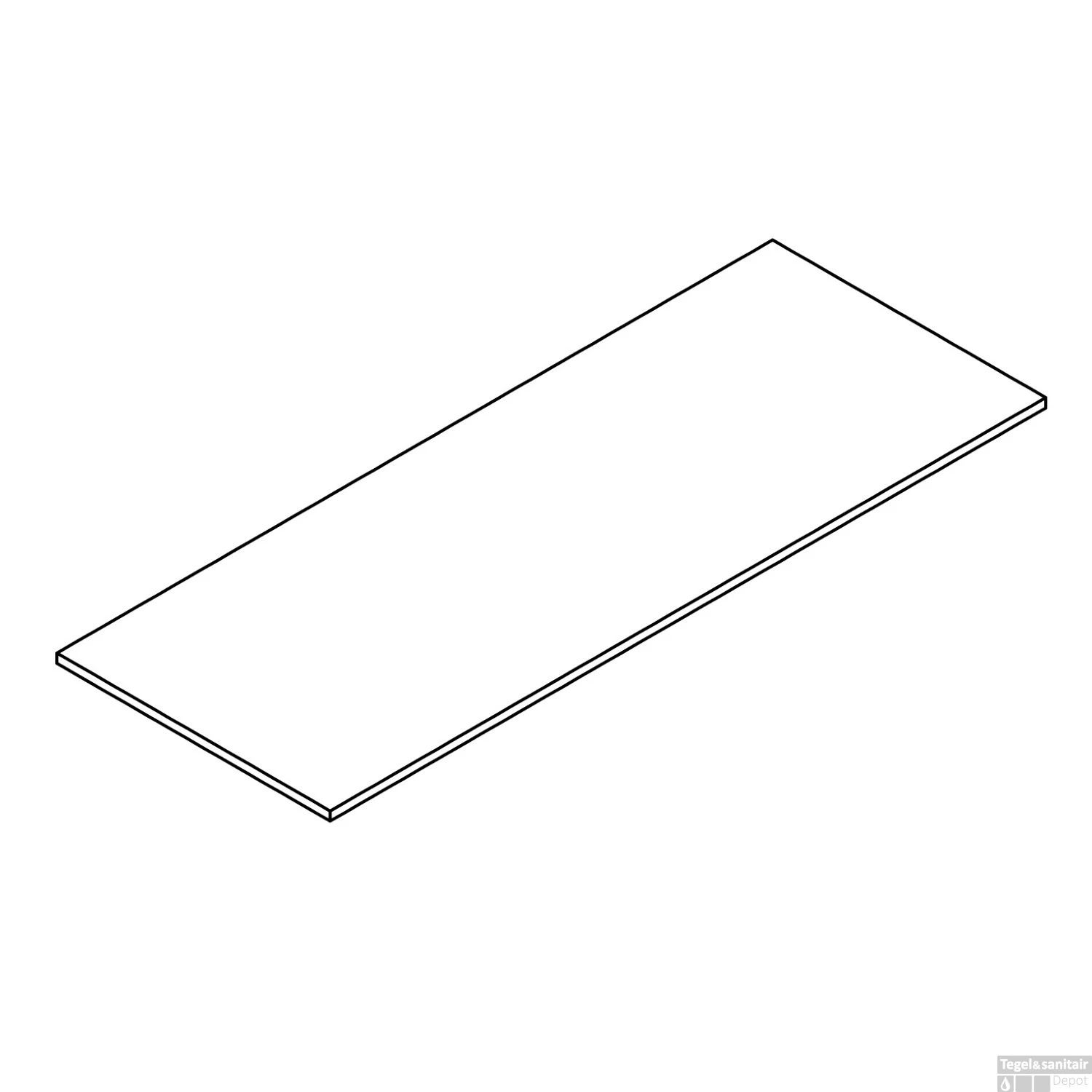 Wastafelblad Arcqua Topblad Marble 120x46 Cm Cast Marble Mat Zwart 5 Wastafelblad Arcqua Topblad Marble 120x46 Cm Cast Marble Mat Zwart - Afbeelding 3