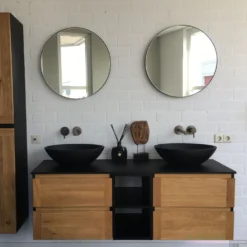 Wastafelblad Arcqua Topblad Marble 120x46 Cm Cast Marble Mat Zwart 7 Wastafelblad Arcqua Topblad Marble 120x46 Cm Cast Marble Mat Zwart -Goedkope Stijl Baden Winkel wastafelblad arcqua topblad marble 120x46 cm cast marble zwart sfeer