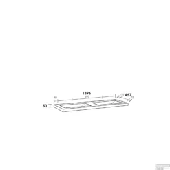 Wastafelblad Exclusive Line 140-2 Natuursteen Corestone 0 Kraangaten -Goedkope Stijl Baden Winkel wastafelblad exclusive line 140 2 natuursteen corestone tech