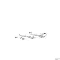 Wastafelblad Exclusive Line 140-2 Natuursteen Corestone 2 Kraangaten -Goedkope Stijl Baden Winkel wastafelblad exclusive line 140 2 natuursteen corestone tech 1