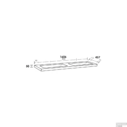 Wastafelblad Exclusive Line 160-2 Natuursteen Corestone 0 Kraangaten -Goedkope Stijl Baden Winkel wastafelblad exclusive line 160 2 natuursteen corestone tech 1