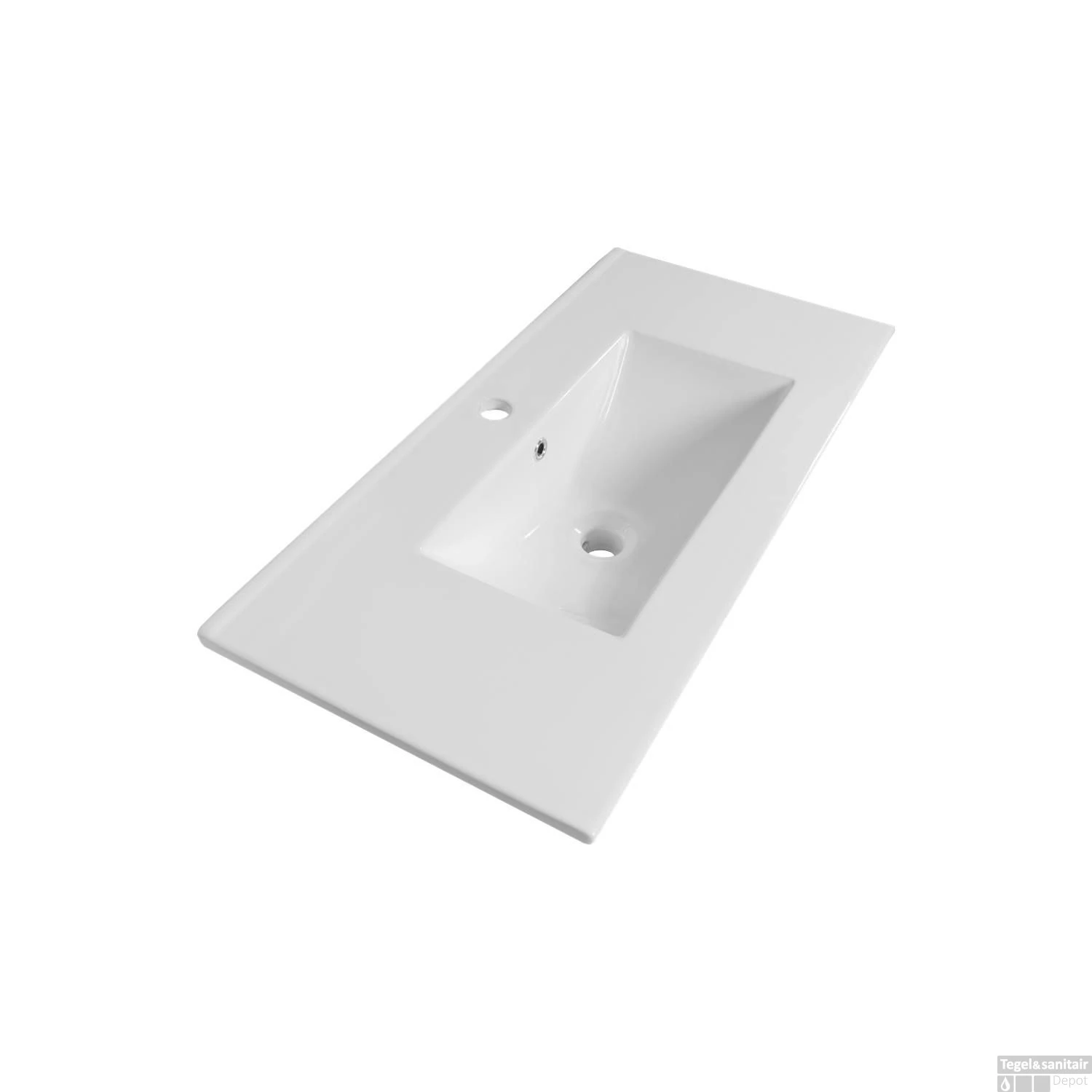 Wastafelblad Exclusive Line 80 Smallline Keramiek 1 Kraangat 3 Wastafelblad Exclusive Line 80 Smallline Keramiek 1 Kraangat