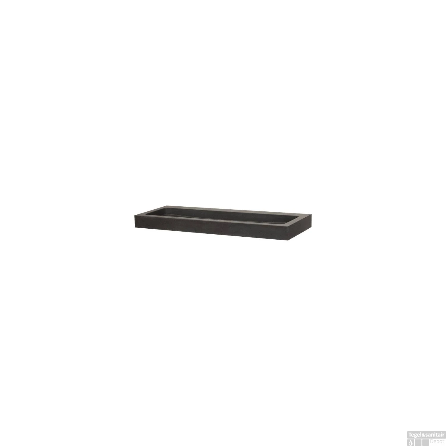 Wastafelblad Exclusive Line Black Spirit 120-1 Natuursteen 2 Kraangaten 5 Wastafelblad Exclusive Line Black Spirit 120-1 Natuursteen 2 Kraangaten - Afbeelding 3