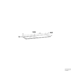 Wastafelblad Exclusive Line Furiosa Glanzend 120-2 Links 1 Kraangat -Goedkope Stijl Baden Winkel wastafelblad exclusive line furiosa 120 2 links tech 3