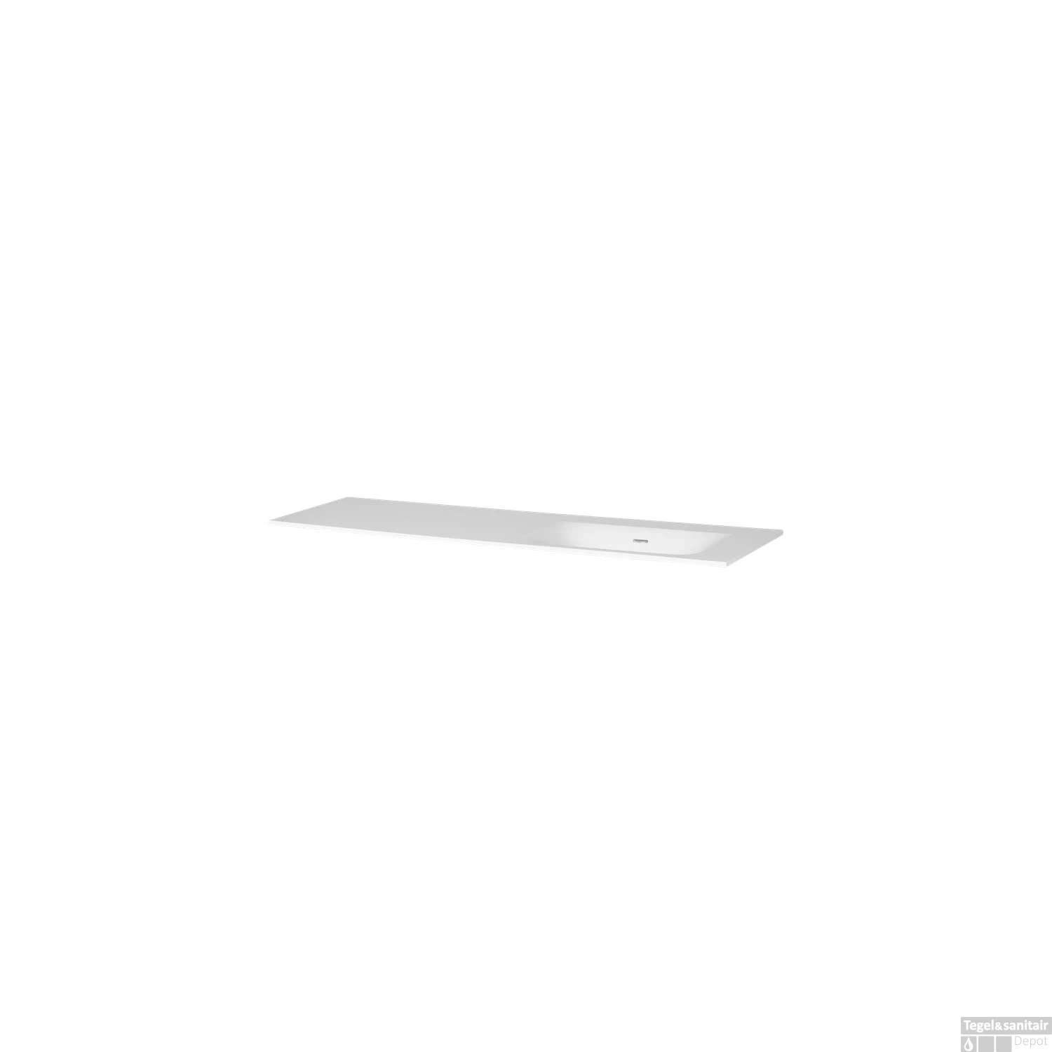 Wastafelblad Exclusive Line Furiosa Mat 160-2 Rechts 0 Kraangaten 4 Wastafelblad Exclusive Line Furiosa Mat 160-2 Rechts 0 Kraangaten - Afbeelding 2