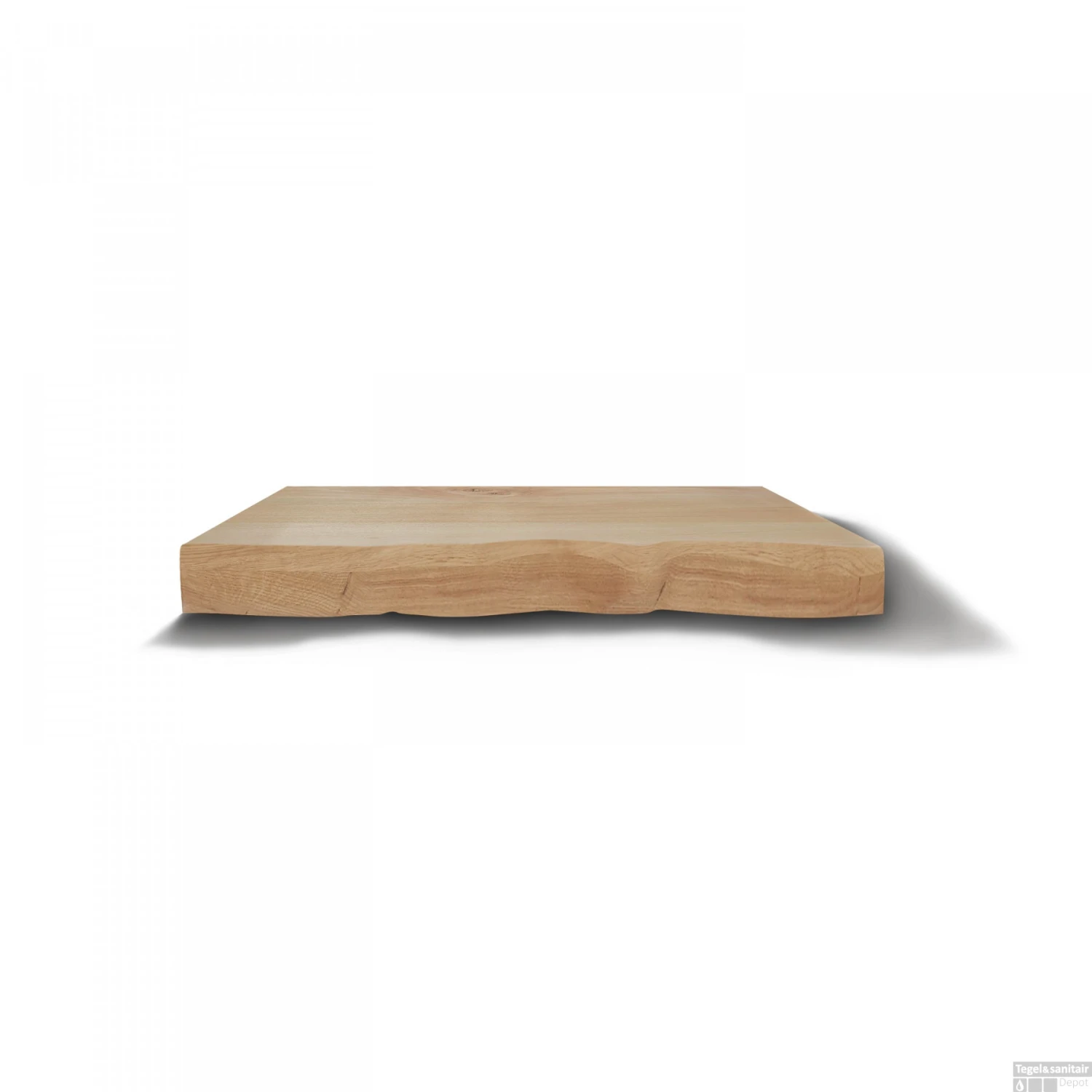 Wastafelblad Gliss Design Massief Hout Zonder Boomschors 140 Cm Natuurlijke Olie