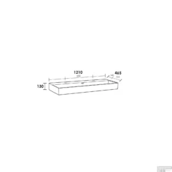 Wastafelblad Legend 120-1 1 Kraangat Mat Zwart -Goedkope Stijl Baden Winkel wastafelblad legend 120 1 mat zwart tech 1