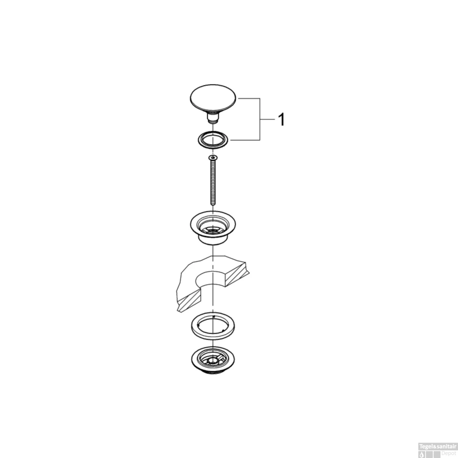 Waste Grohe Others Met Push Open Plug Warm Sunset Geborsteld 5 Waste Grohe Others Met Push Open Plug Warm Sunset Geborsteld - Afbeelding 3