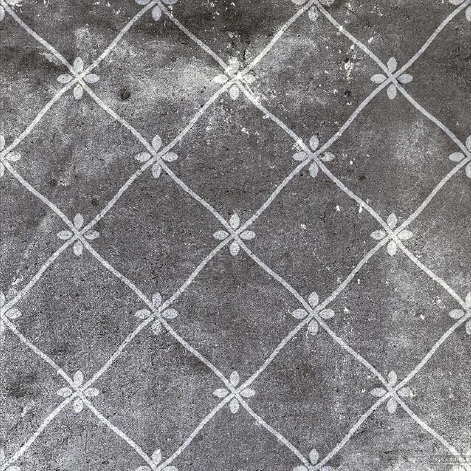 Vloertegel Azulejo Decoratia Grijs 22.5x22.5 Cm (doosinhoud 1.01m2 ) 3 Vloertegel Azulejo Decoratia Grijs 22.5x22.5 Cm (doosinhoud 1.01m2 )