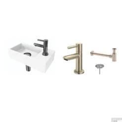 FonteinPack Ink Versus Rechts Mat Wit RVS (Keuze Uit 8 Kranen) 13 FonteinPack Ink Versus Rechts Mat Wit RVS (Keuze Uit 8 Kranen) -Goedkope Stijl Baden Winkel wit rechts rvs shop 1