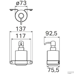 Zeepdispender Haceka Ixi Mat Zwart -Goedkope Stijl Baden Winkel zeepdispender haceka ixi mat zwart tec