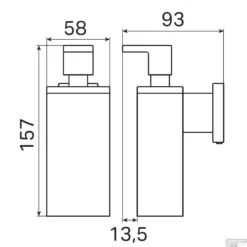 Zeepdispenser Haceka Edge Geborsteld Grafiet -Goedkope Stijl Baden Winkel zeepdispenser haceka edge geborsteld grafiet tec