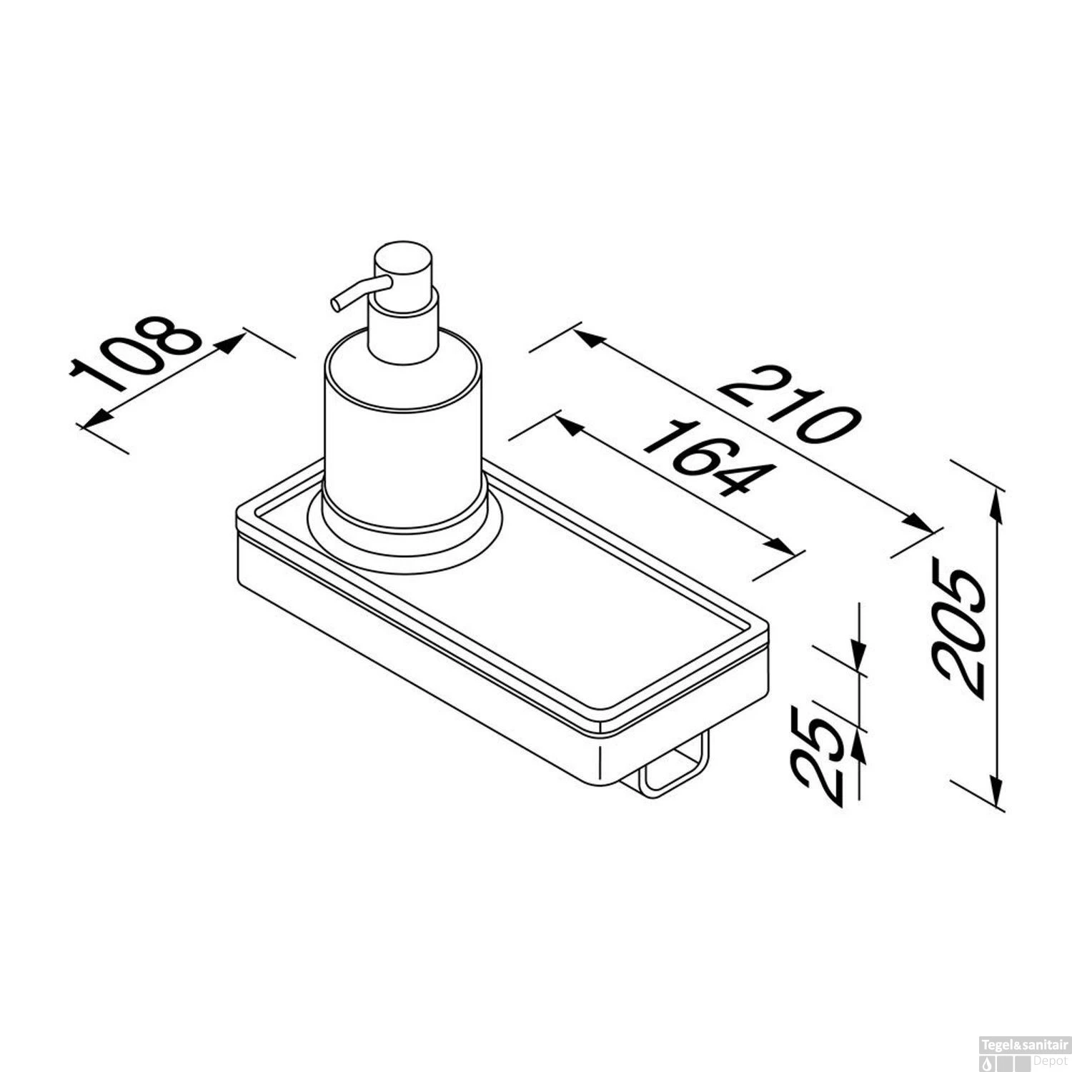 Planchet Met Zeepdispenser En Handdoekhaak Geesa Frame Wit Chroom 7 Planchet Met Zeepdispenser En Handdoekhaak Geesa Frame Wit Chroom - Afbeelding 5