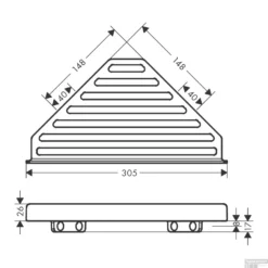 Zeephouder AddStoris HansGrohe Mat Zwart -Goedkope Stijl Baden Winkel zeephouder addstoris hansgrohe tech 2