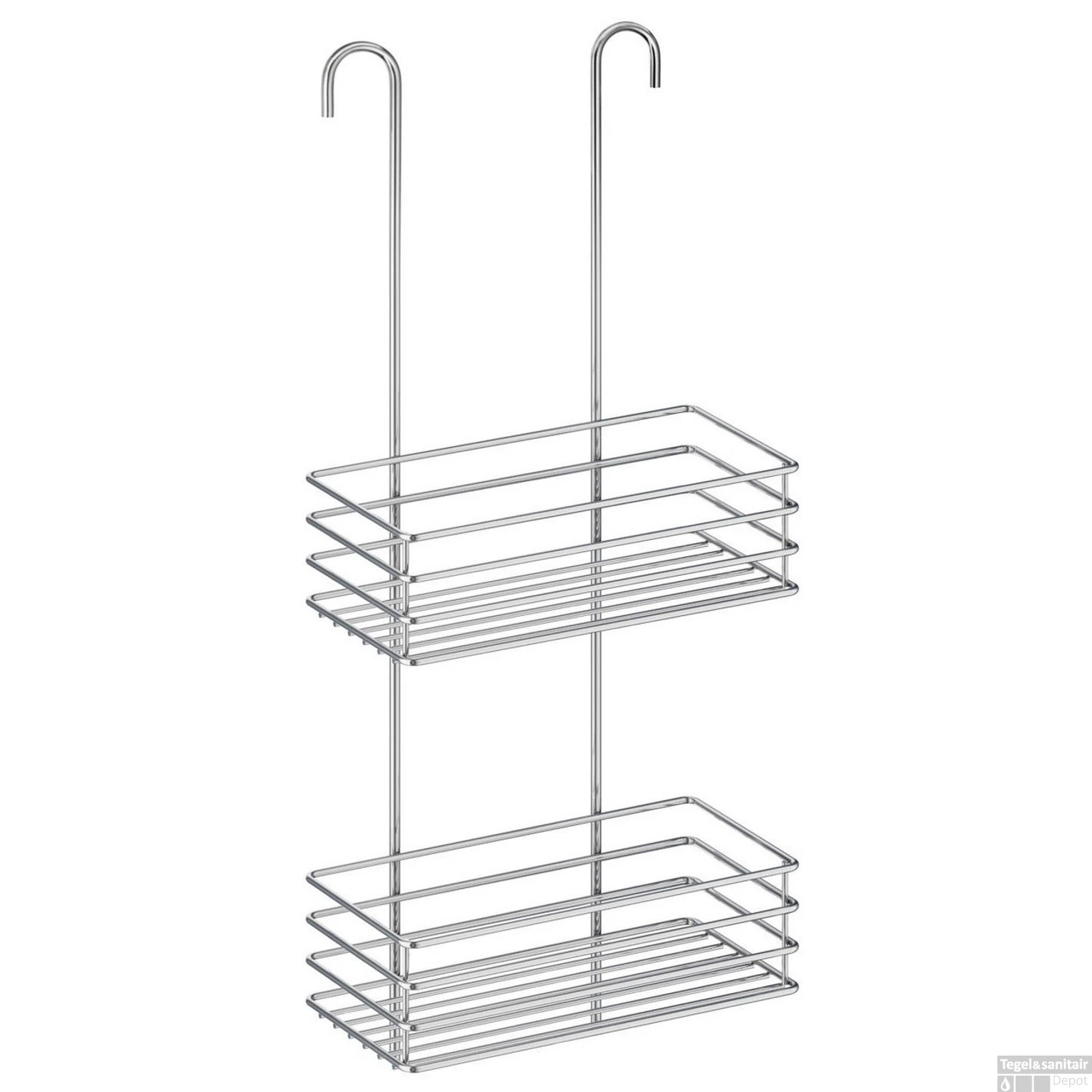 Zeepkorf Smedbo Xtra Dubbel Voor Douchekraan Chroom 3 Zeepkorf Smedbo Xtra Dubbel Voor Douchekraan Chroom