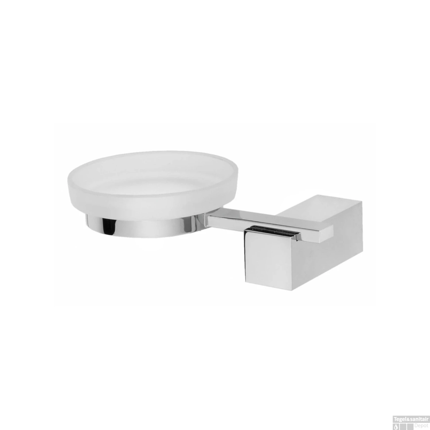 Zeepschaal Herzbach Pixa Wandbevestiging Melkglas Verchroomd Messing 3 Zeepschaal Herzbach Pixa Wandbevestiging Melkglas Verchroomd Messing